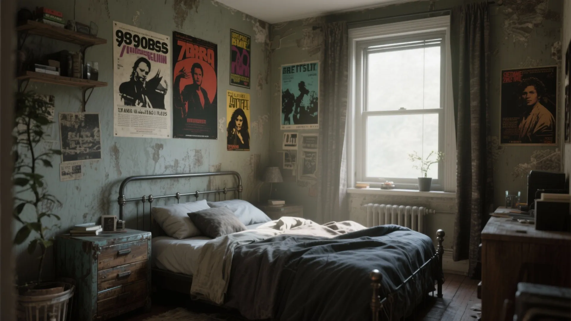 5 90’s Grunge Bedroom Décor Ideas: Bring back the raw, moody charm of the 90’s in your bedroom with these creative design tips