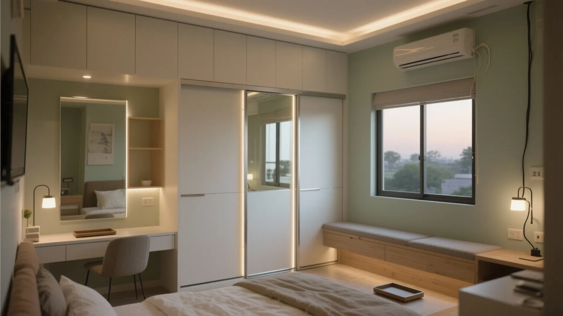 Sliding Doors and Smart Storage to Stretch Bedrooms