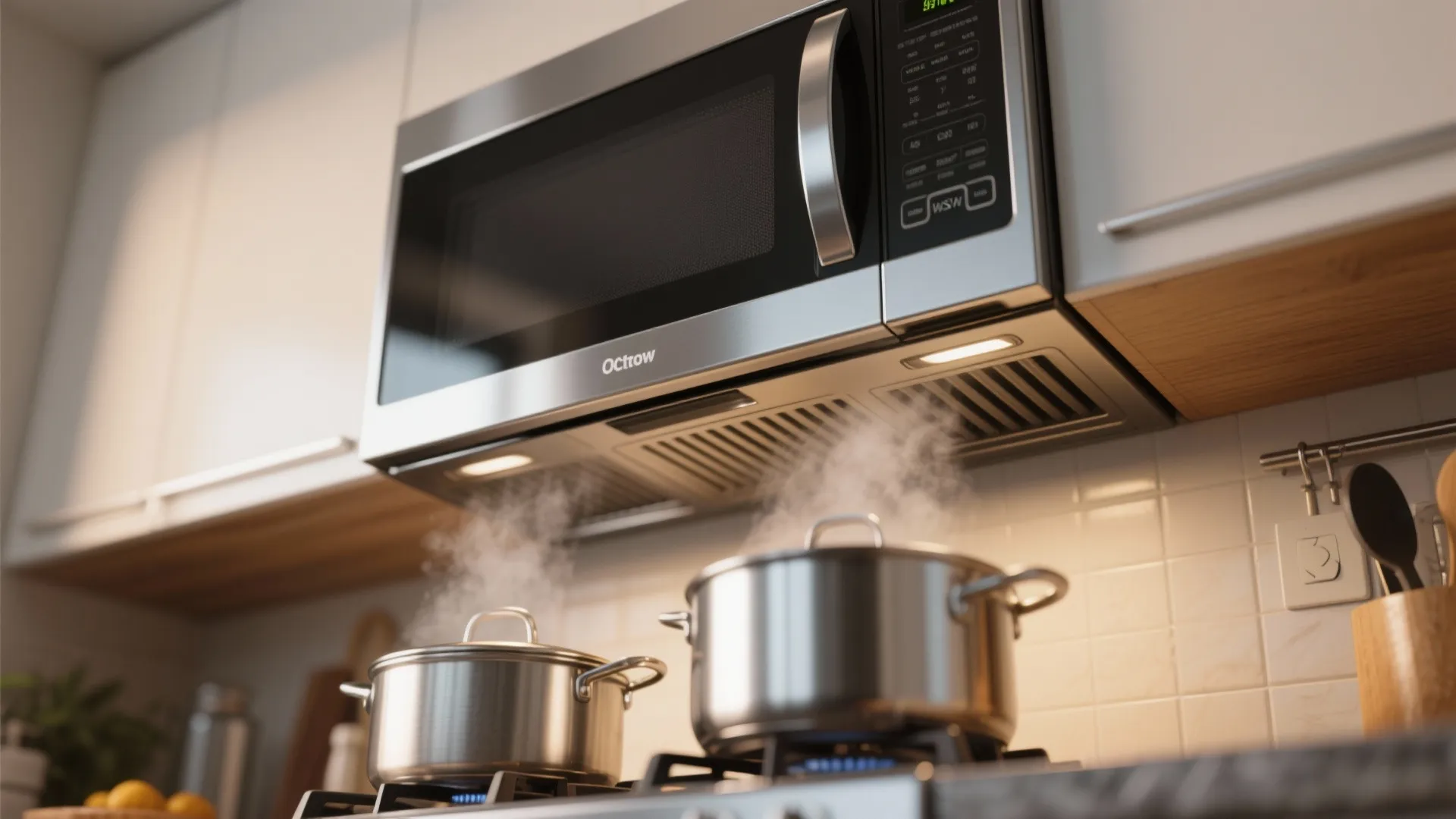 1. Above the range (microwave hood)