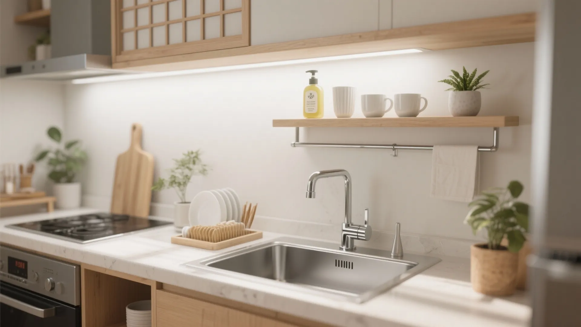 Vertical Storage Above the Sink