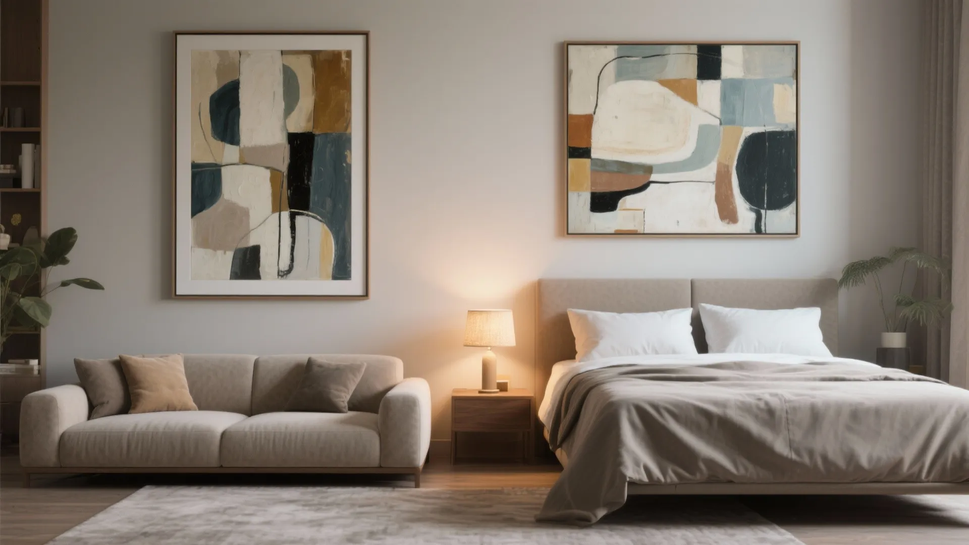 4. Above functional zones: bedheads and sofas