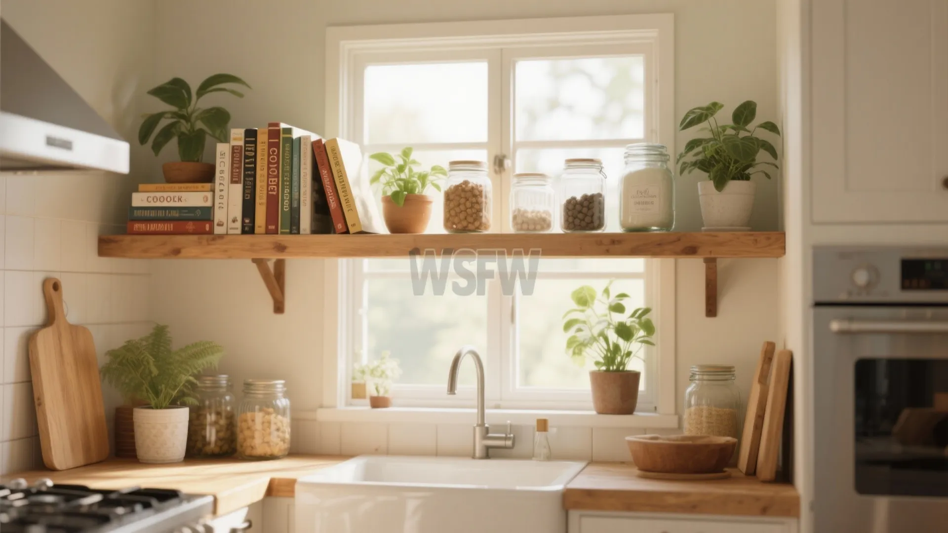 9. Above-Window Shelving