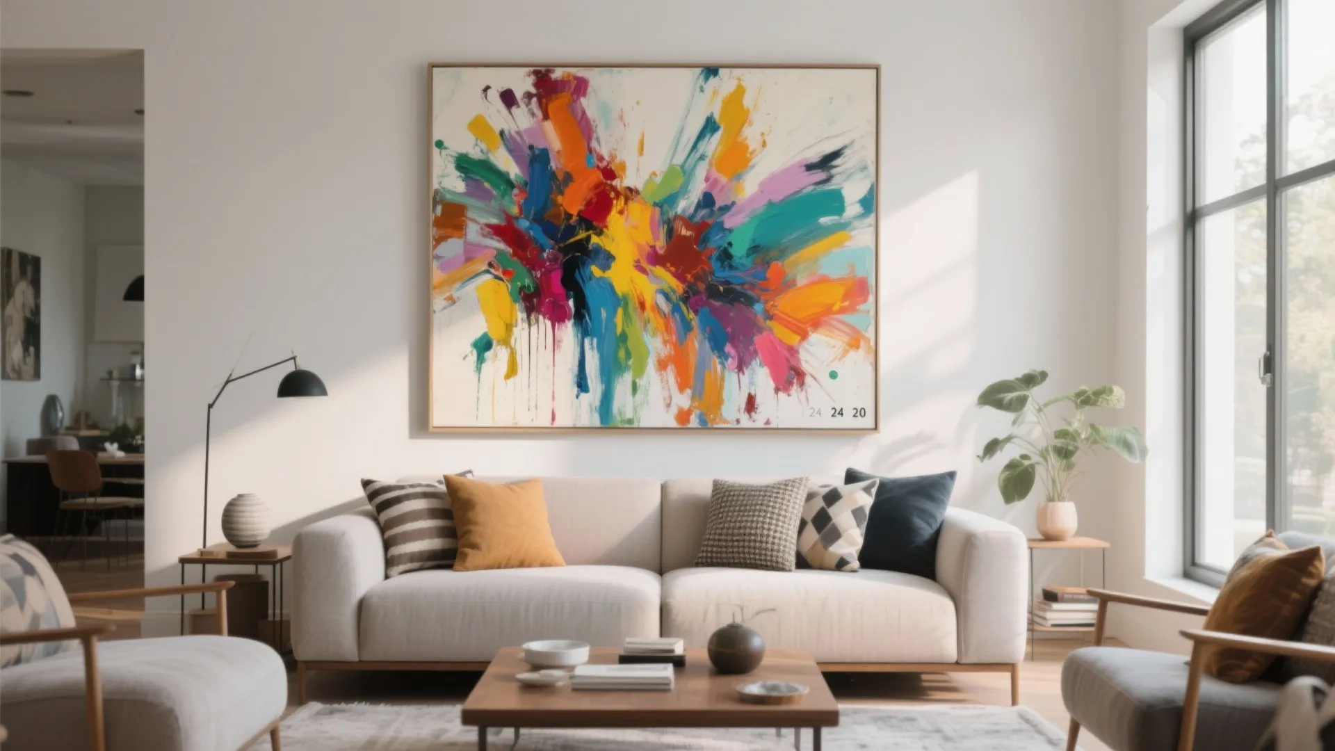 2. Abstract Expressionist Canvas