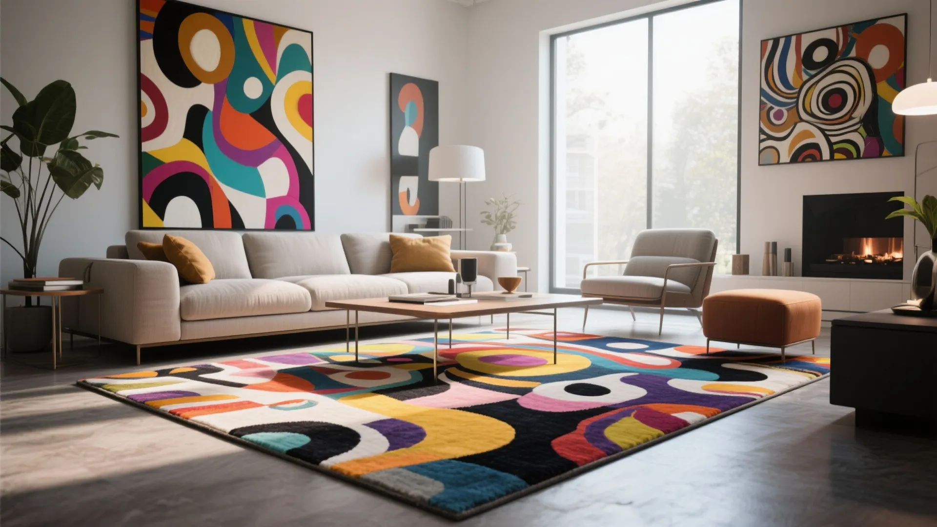 Art-Inspired Statement Rugs