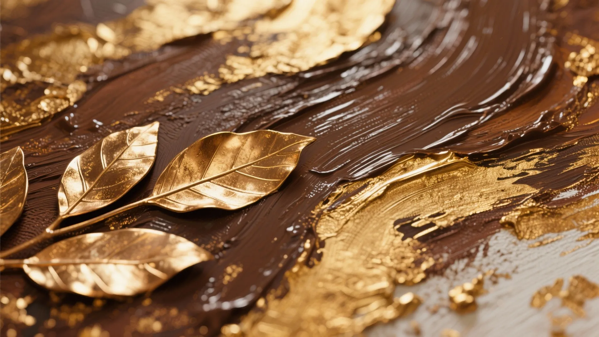 3. Abstract Brown and Metallics