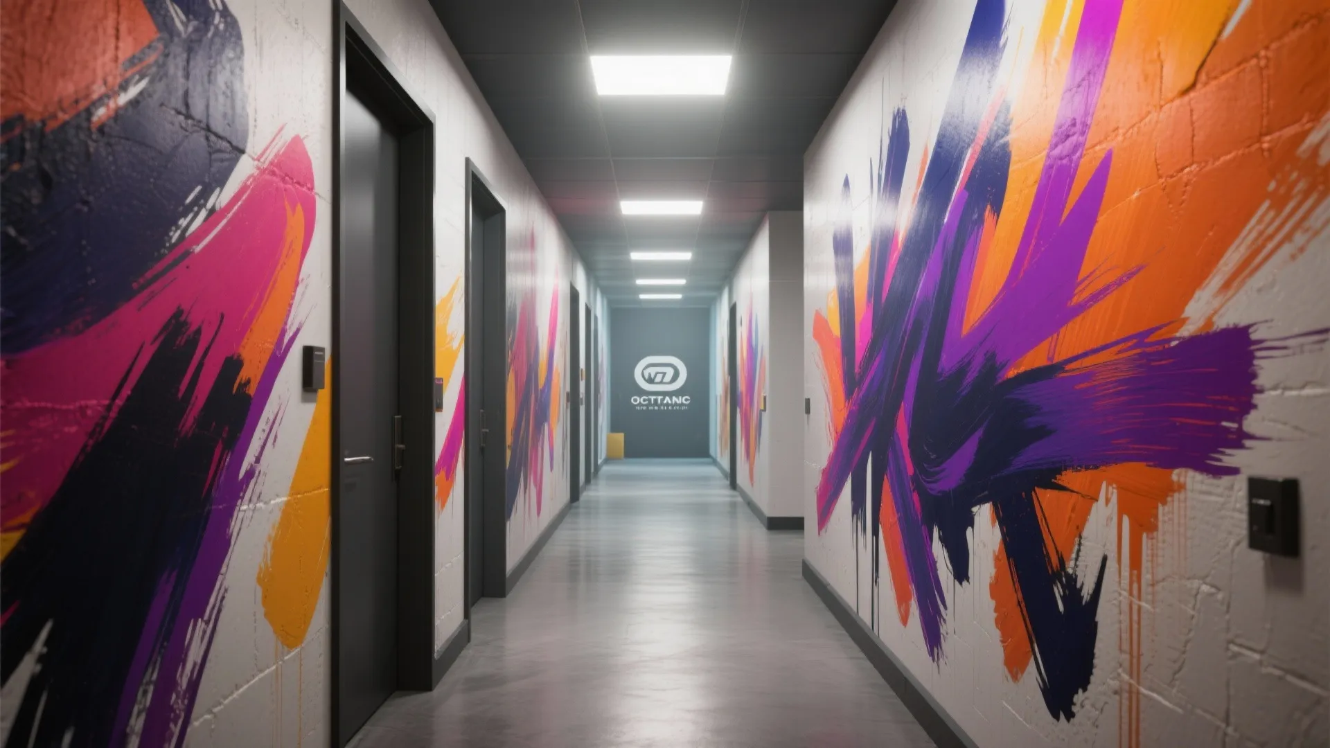 Abstract Brushstroke Motifs