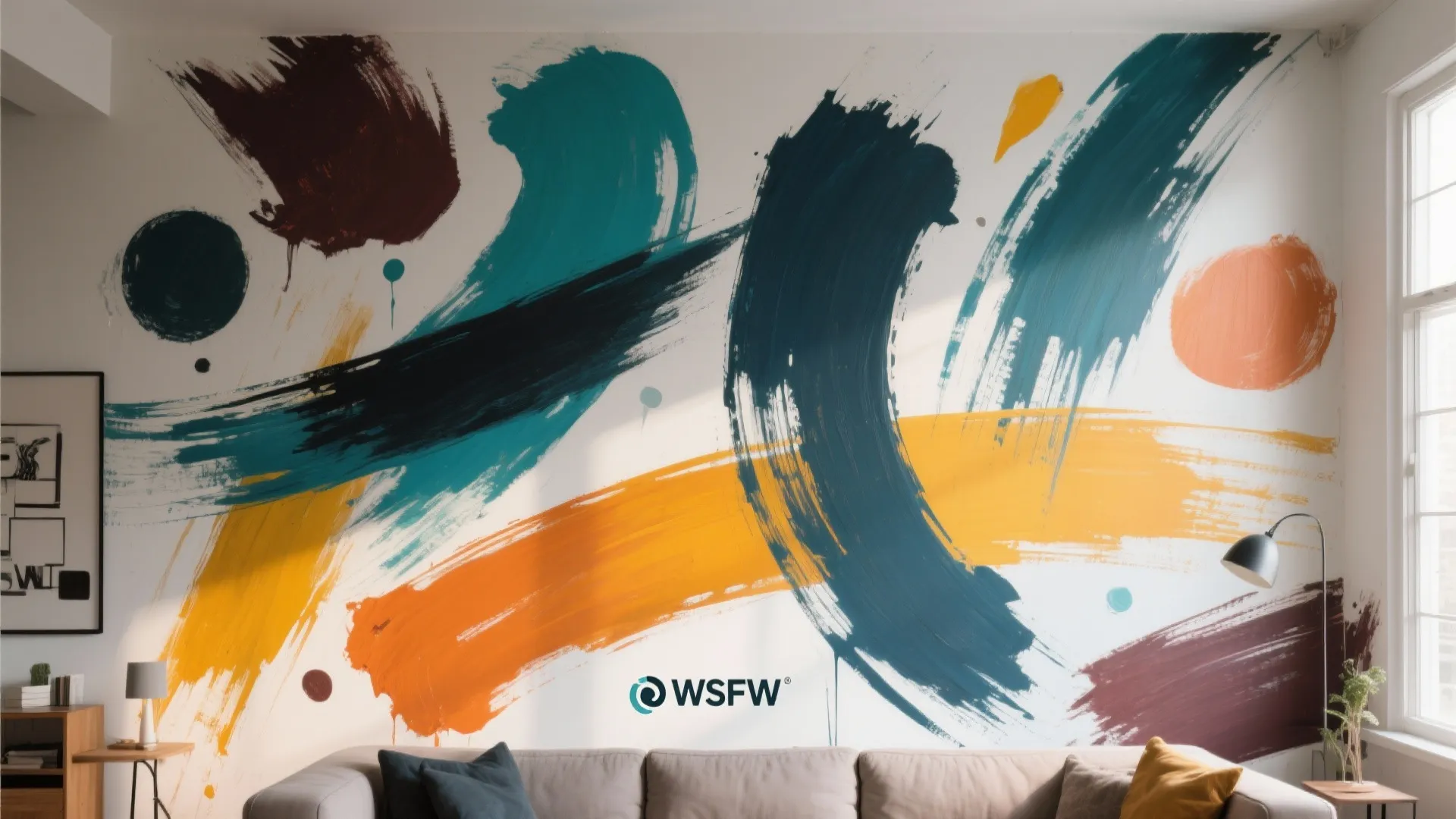 Abstract Brush Stroke Layers