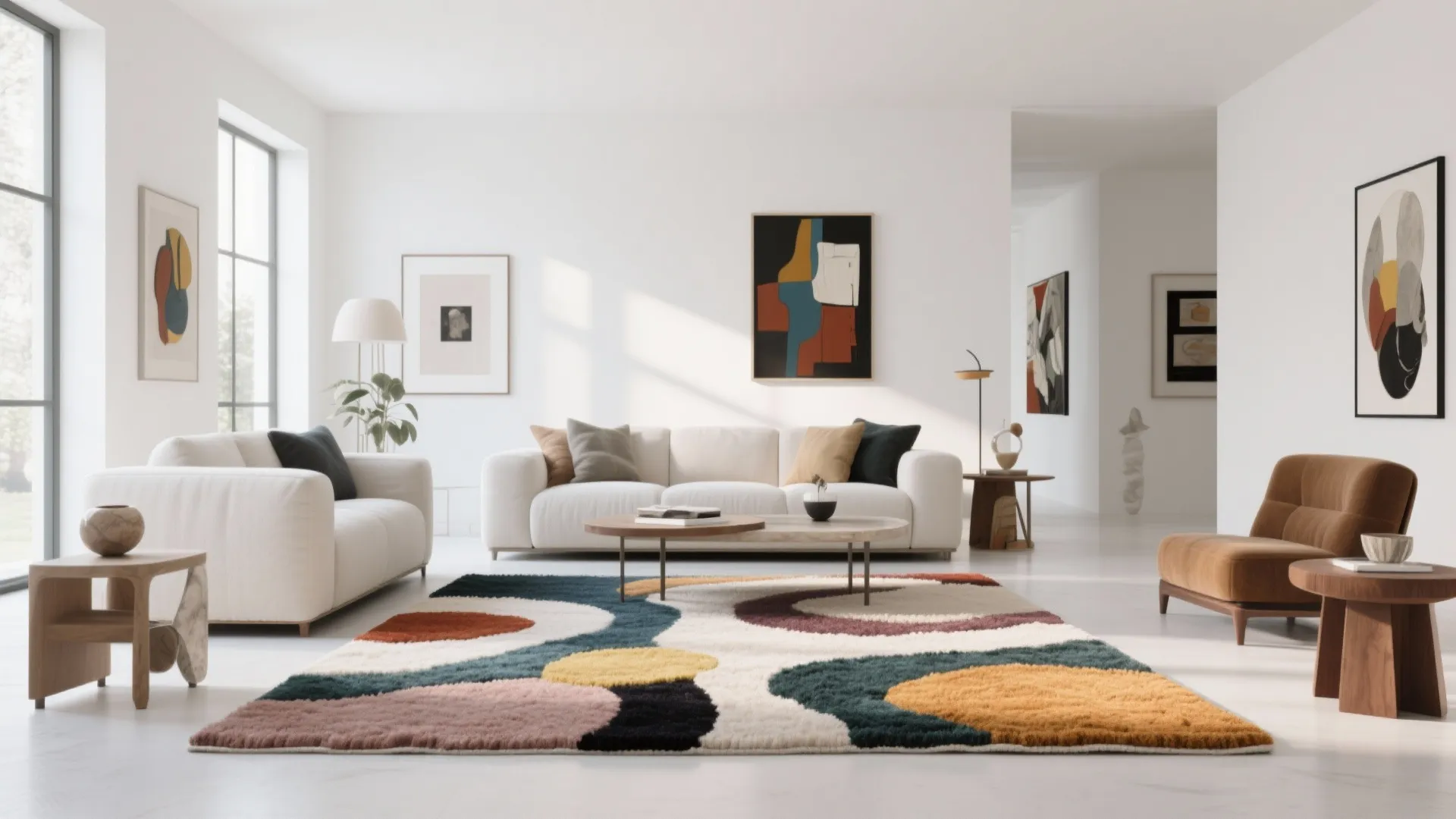 10. Artistic Abstract Rugs