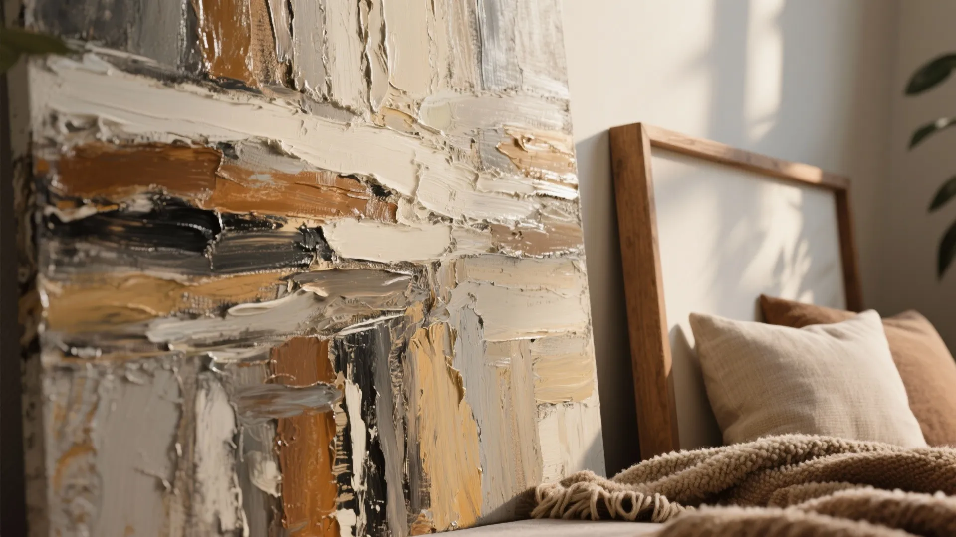 1. Single Oversized Abstract Panel