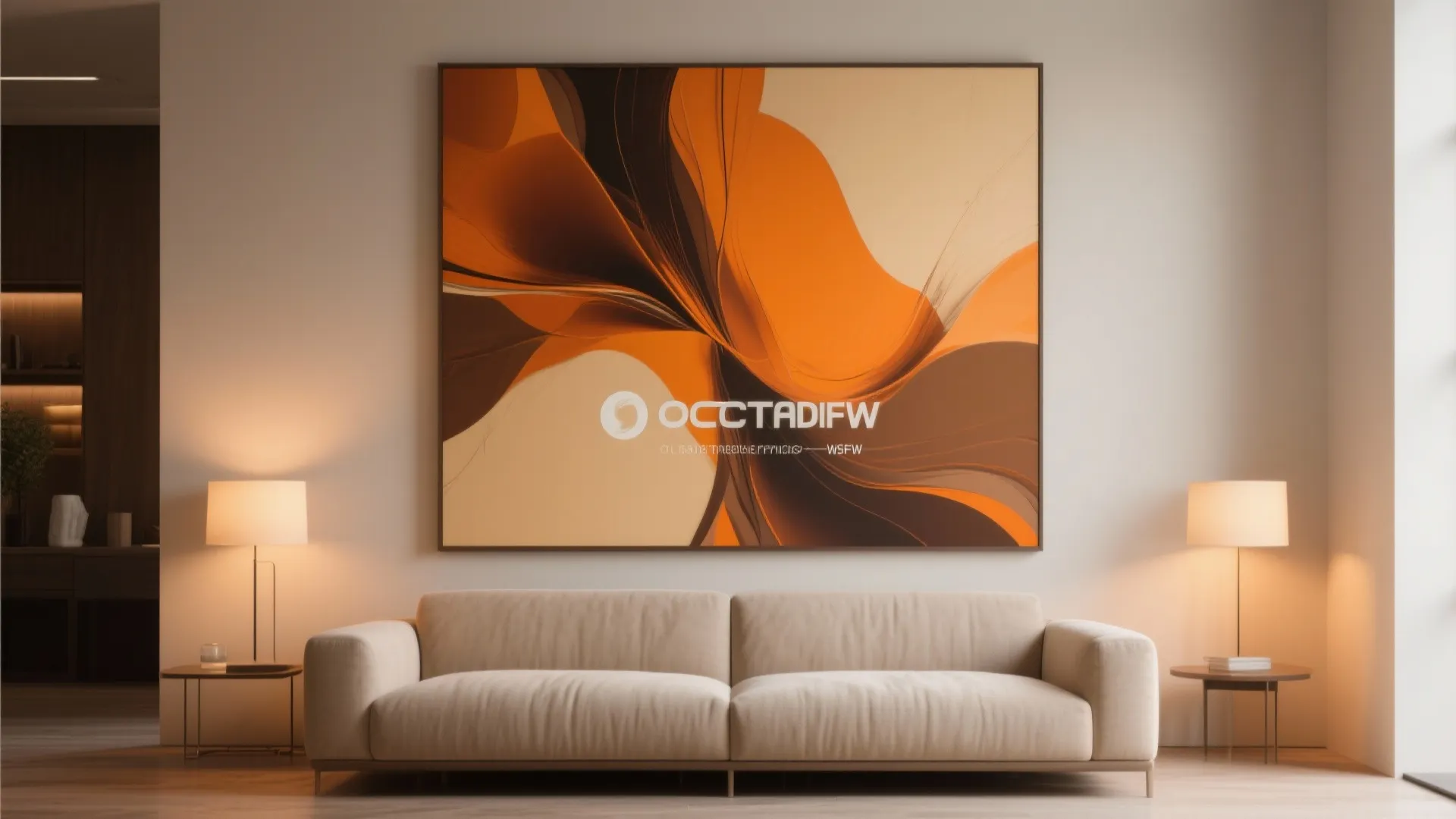 Abstract Art in Warm Tones