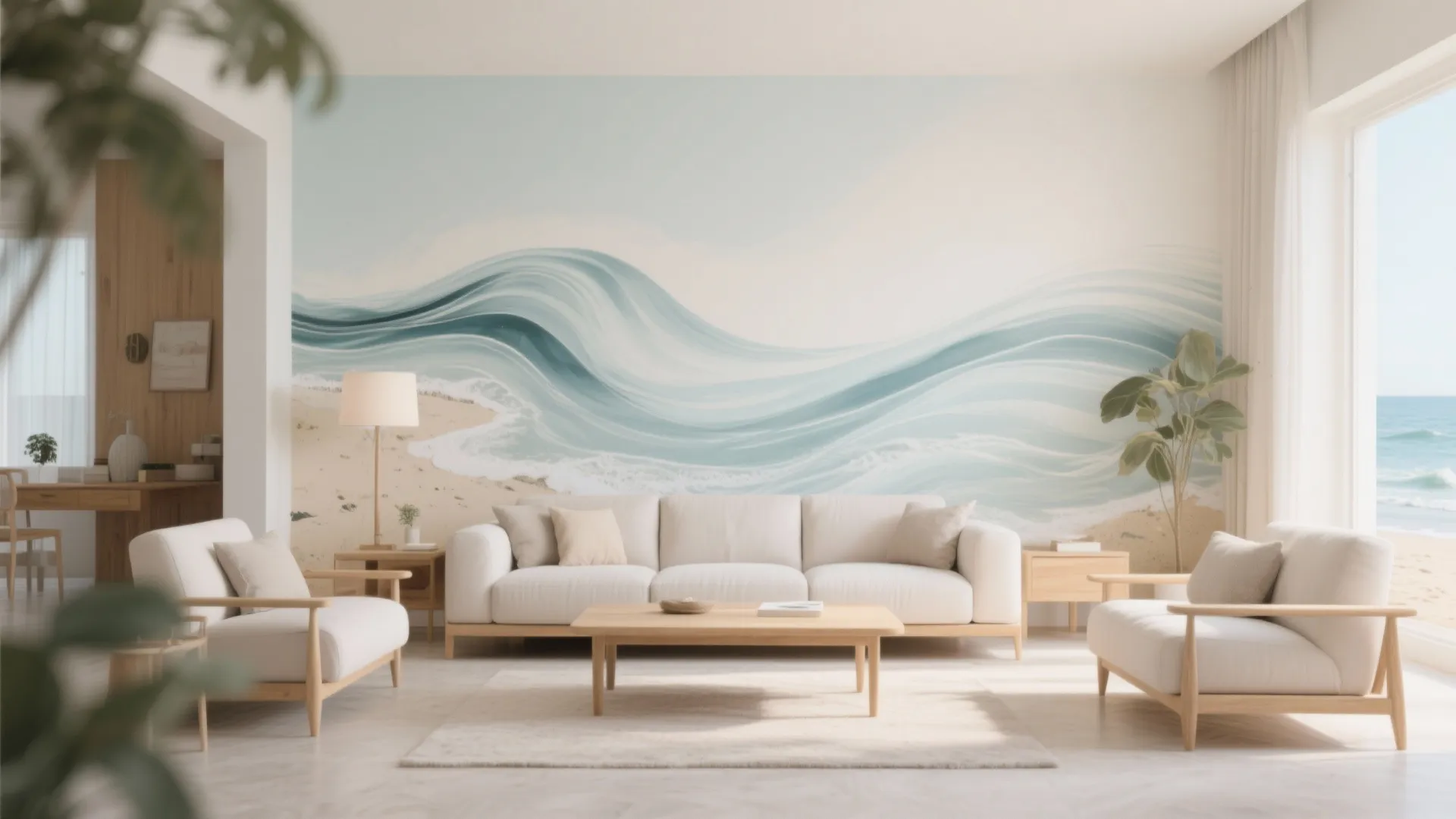 6. Artistic Mural Wall