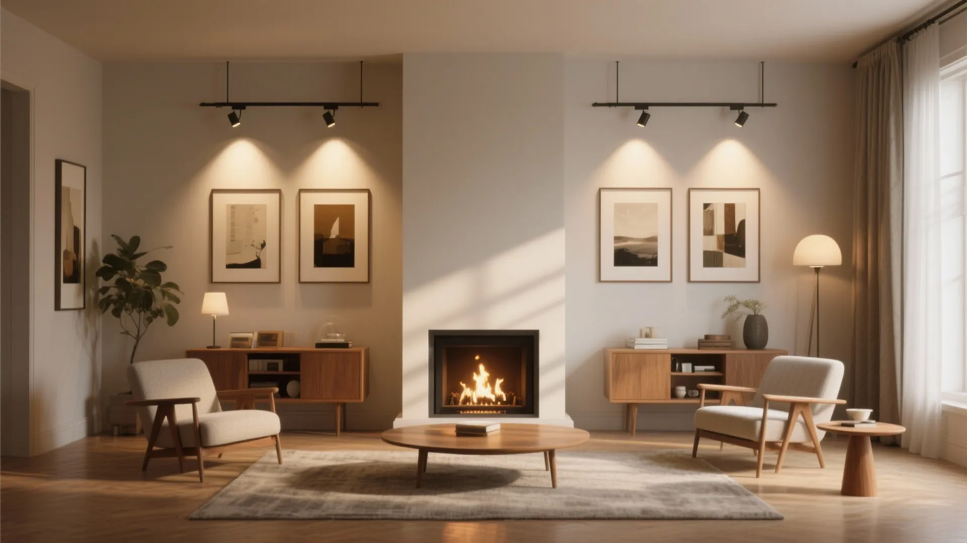 5. Highlight architecture and art with directional fixtures