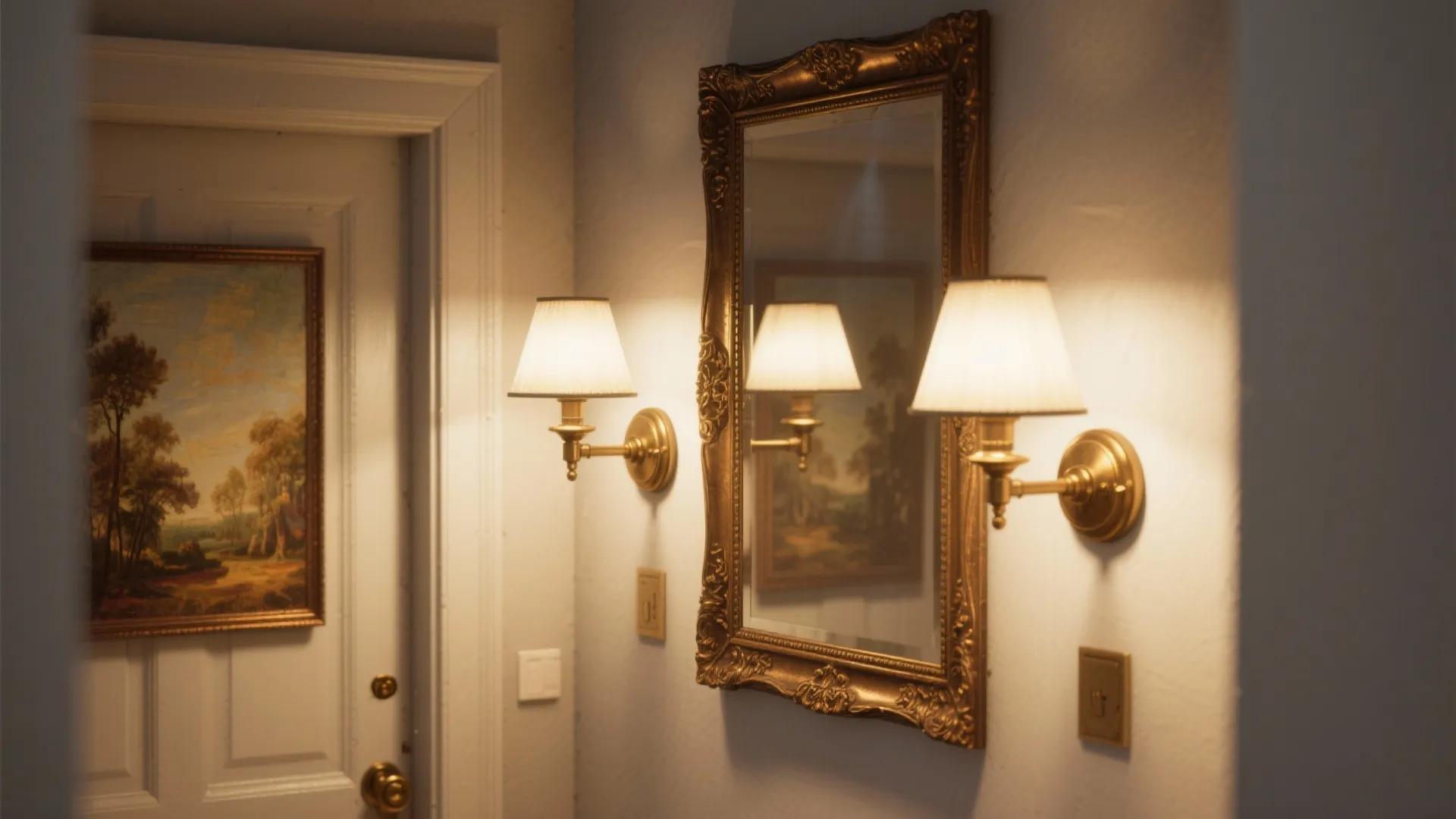 3. Accent Art and Mirrors