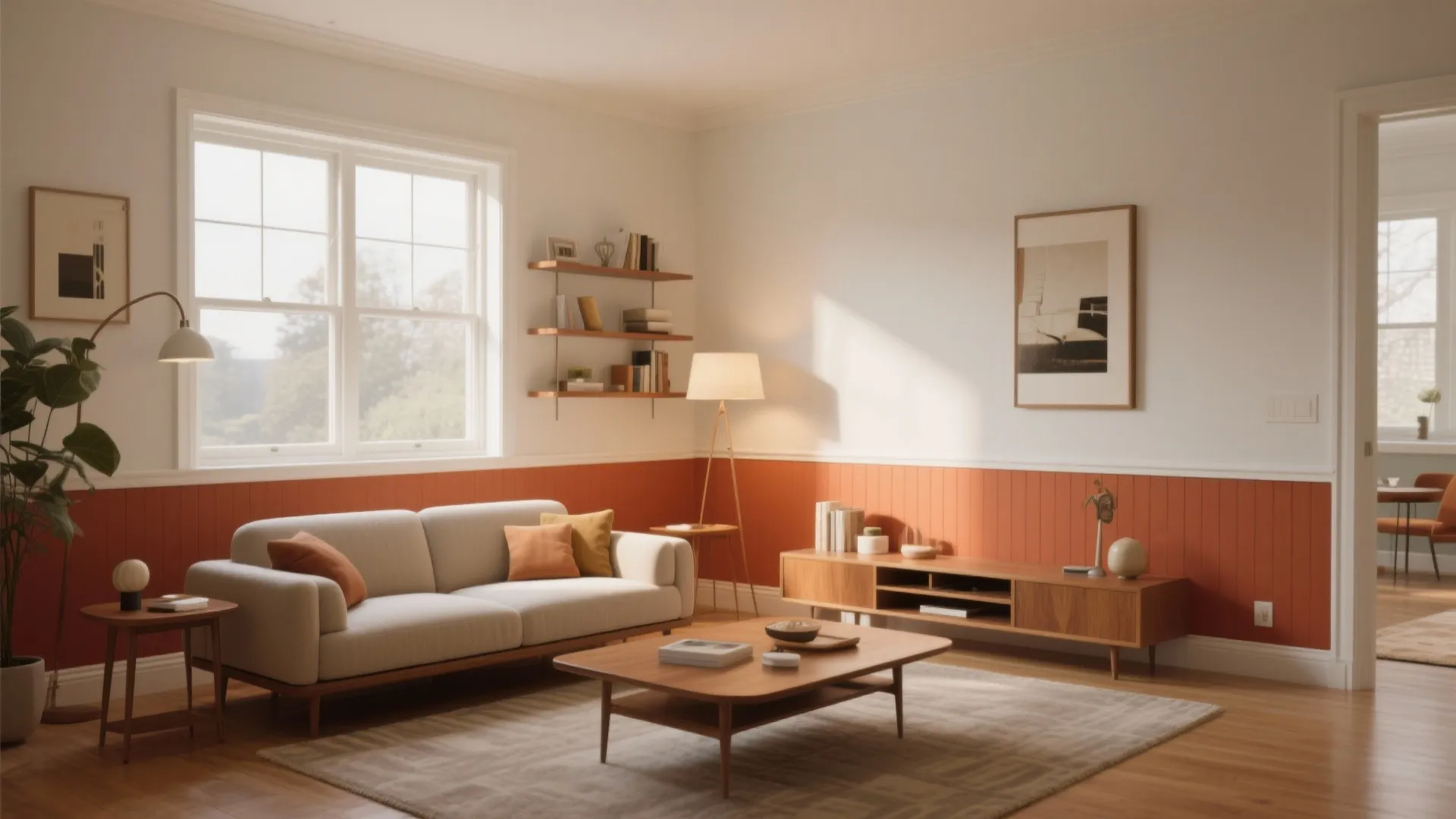 2. The Accent Band: Mid-Height Color Stripe