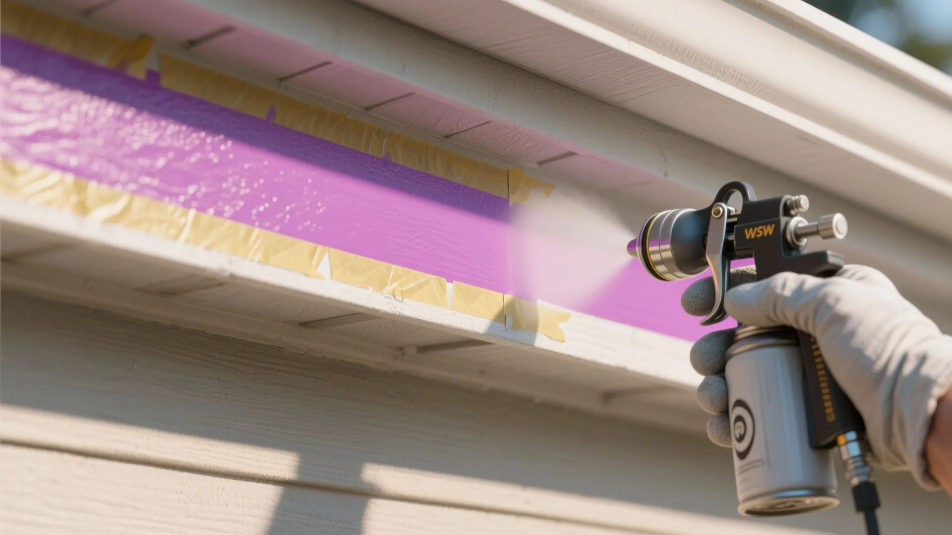 2. Accent Banding with Stencils