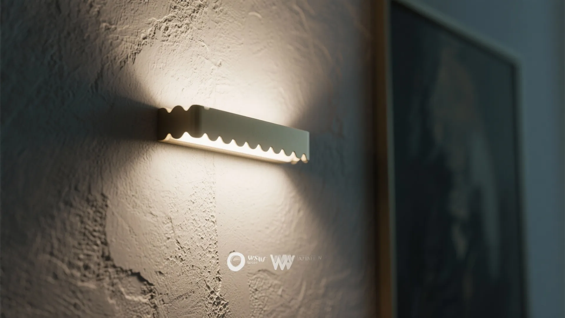 Accent sconces to highlight art and texture