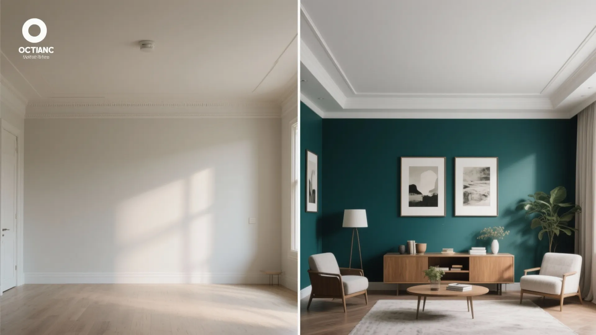 3. Deep Moody Hues on an Accent Wall