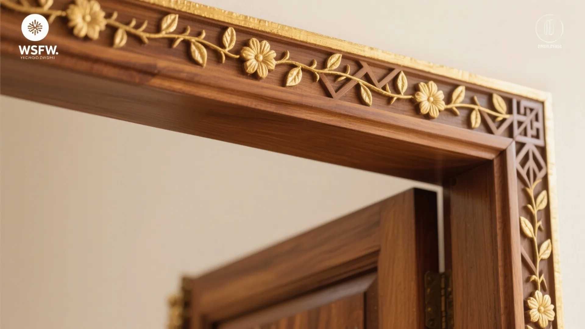 Floral Vines and Geometric Borders as Accents