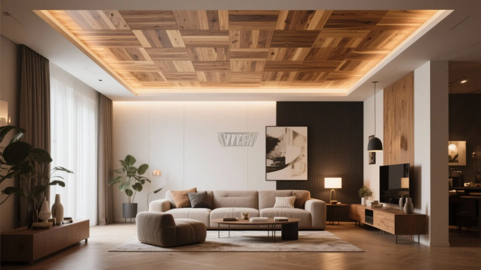 10. Accent Ceiling Treatments