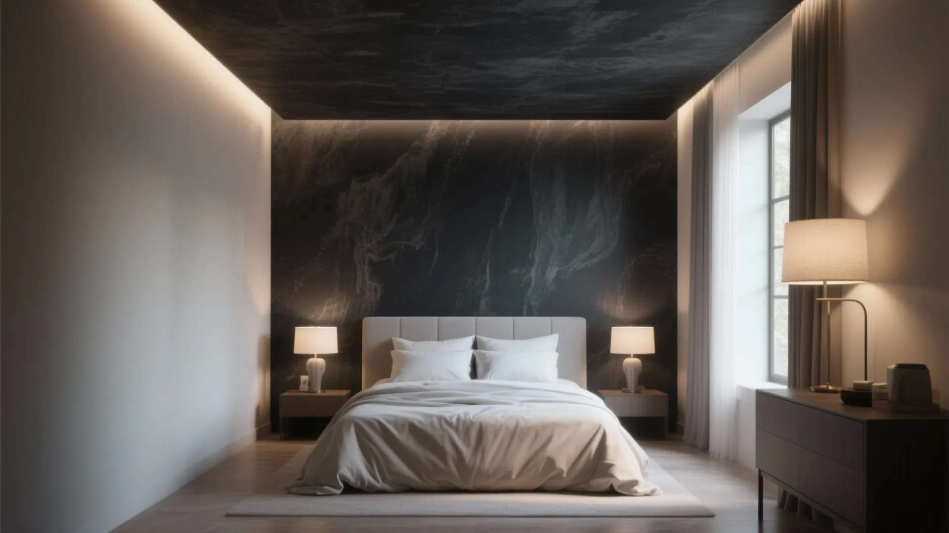 4. Use accent walls and strategic ceilings
