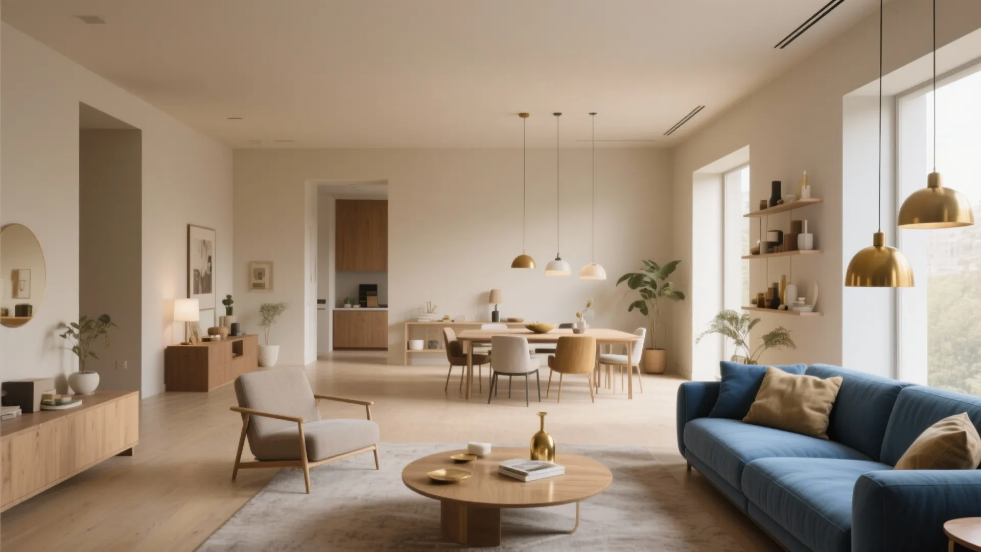 4. Accent Ceiling in Open-Plan Areas — Use the ceiling as a palette