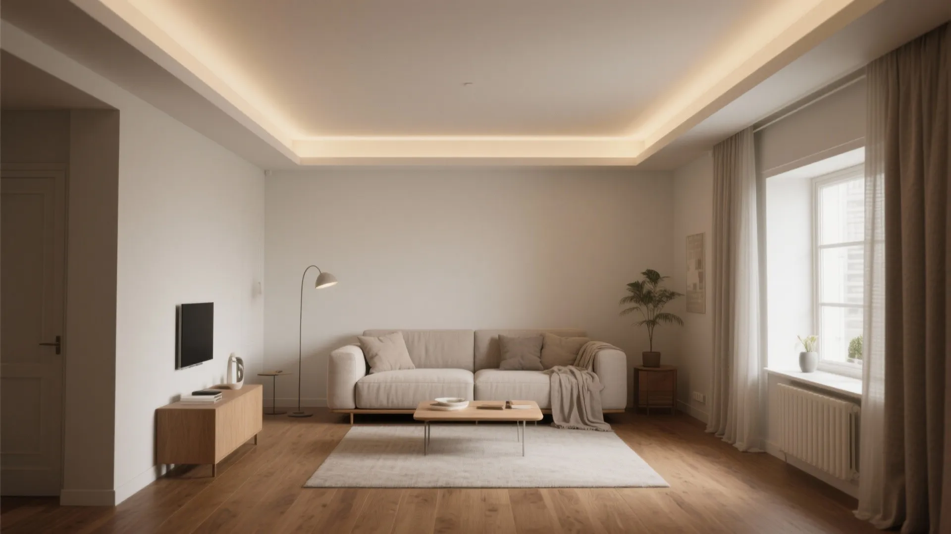 Accent Ceiling and Thoughtful Trim to Frame the Space