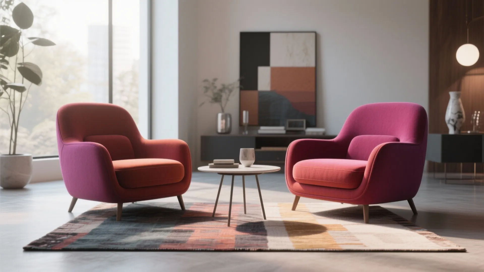 Highlighting Under Accent Chairs