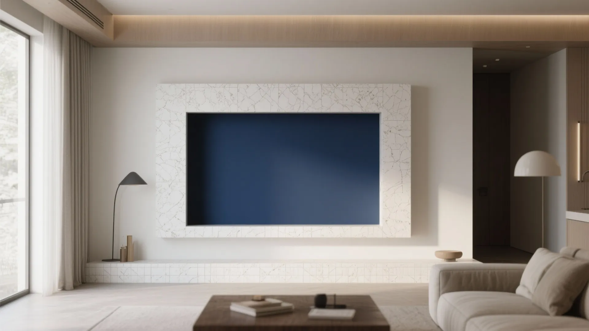 8. Accent Color Back Panel Niche