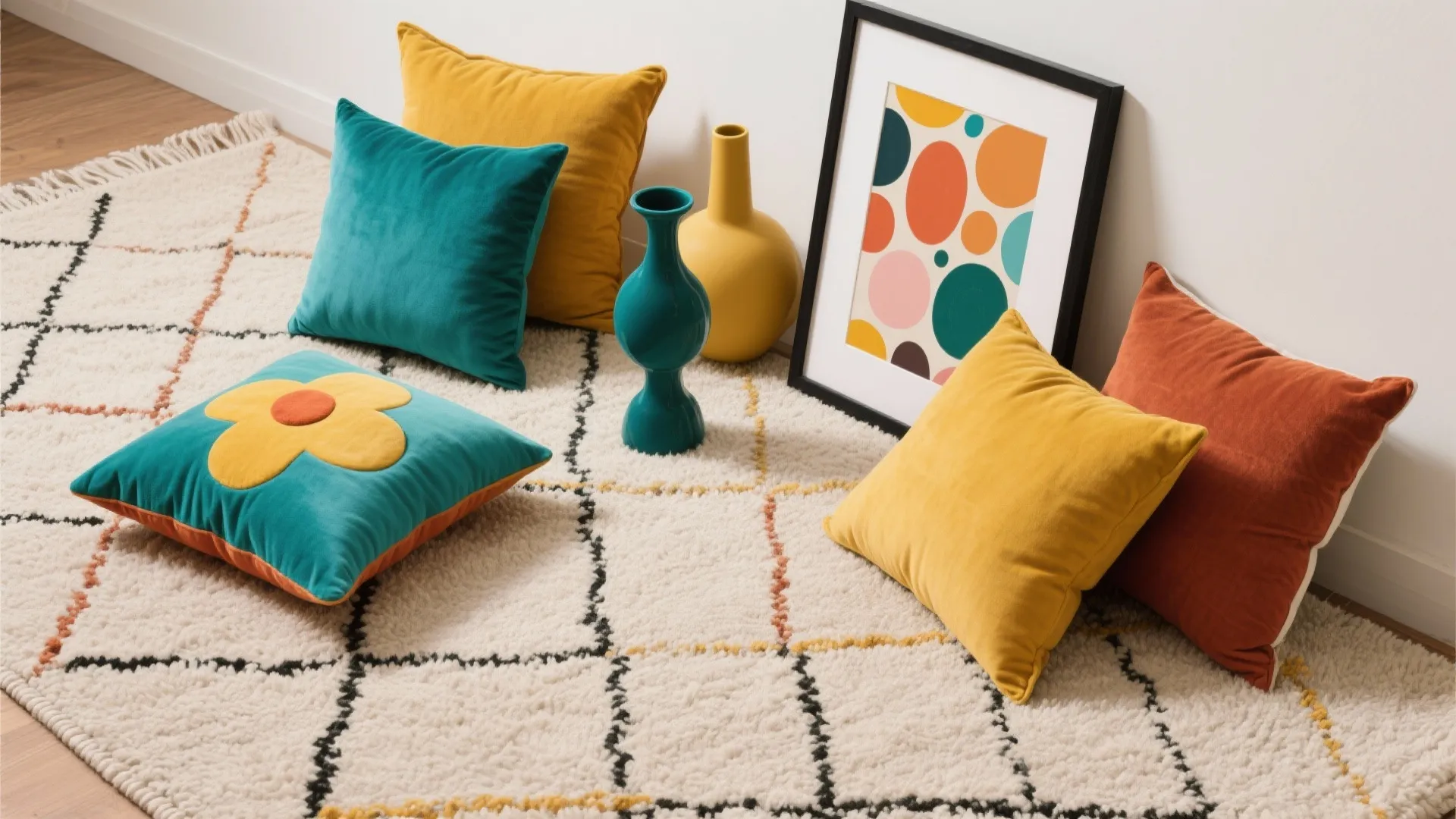 8. Introduce Playful Accent Colors Through Accessories