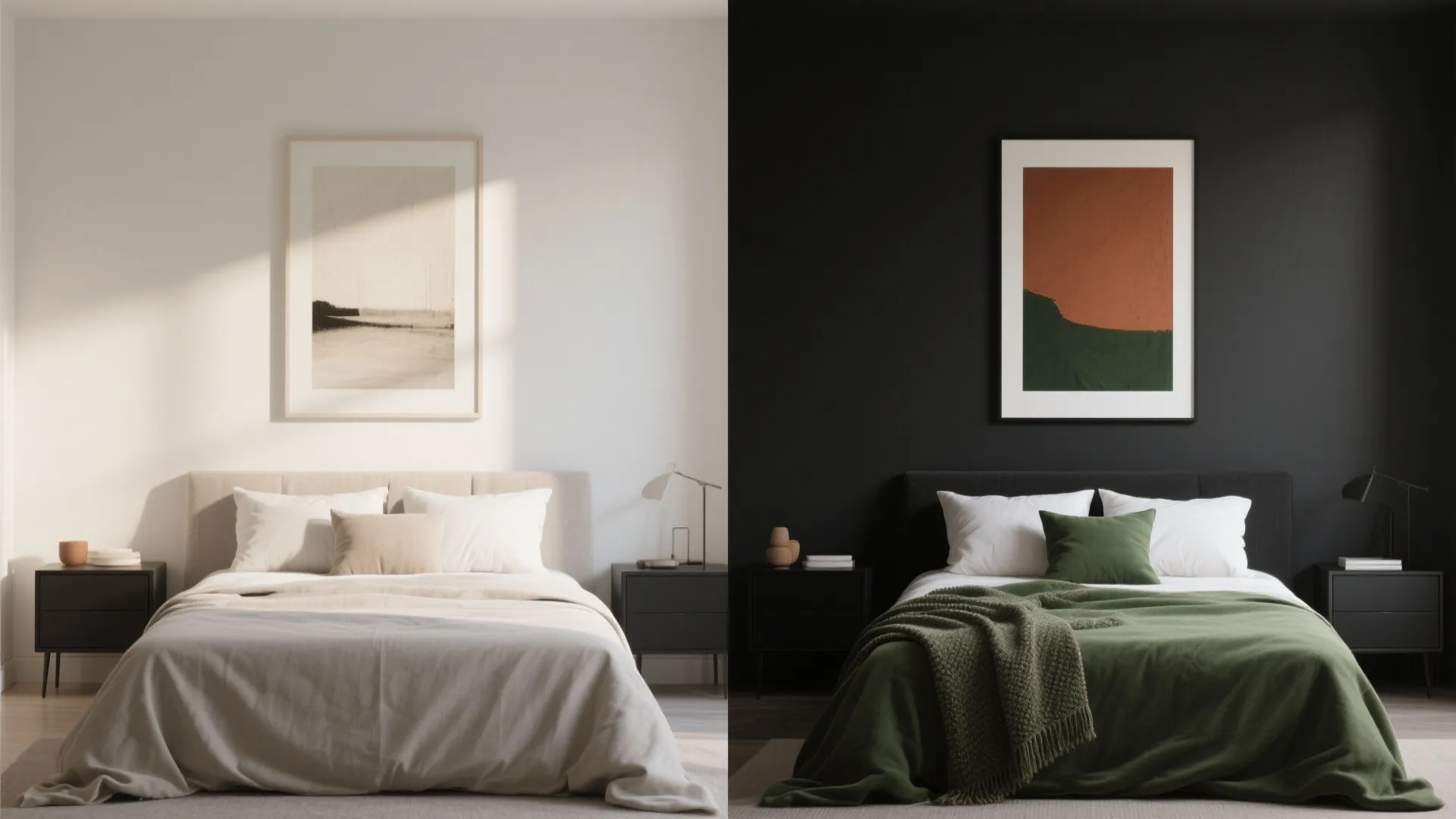 Idea 5: A single accent color and curated art