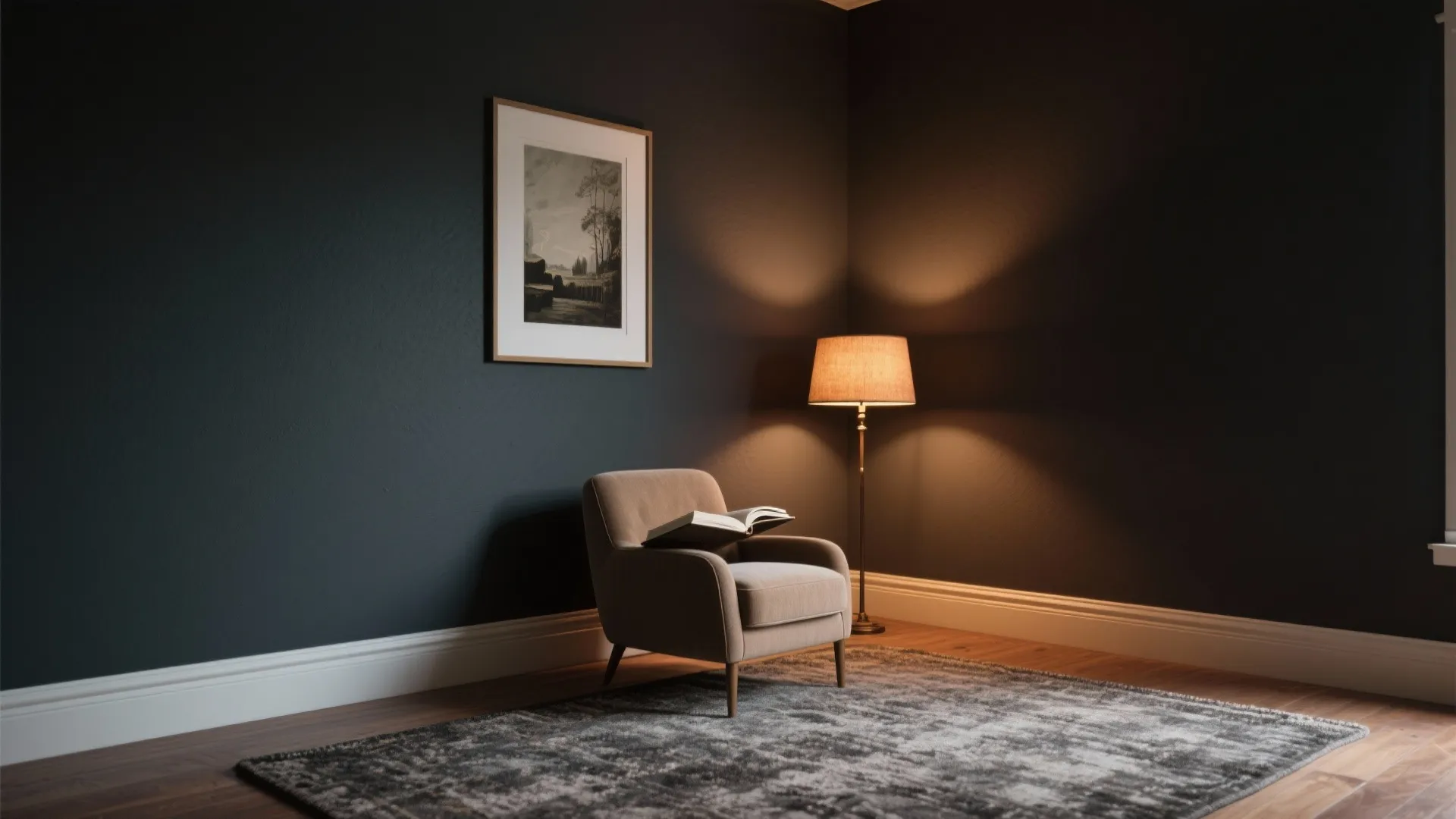 3. Accent corners to create depth