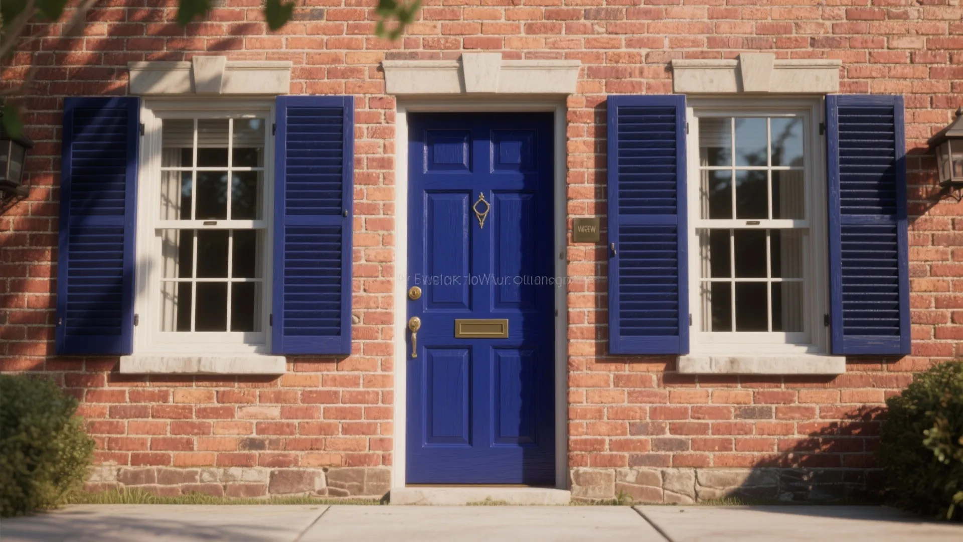 3. Bold Accent Doors and Shutters