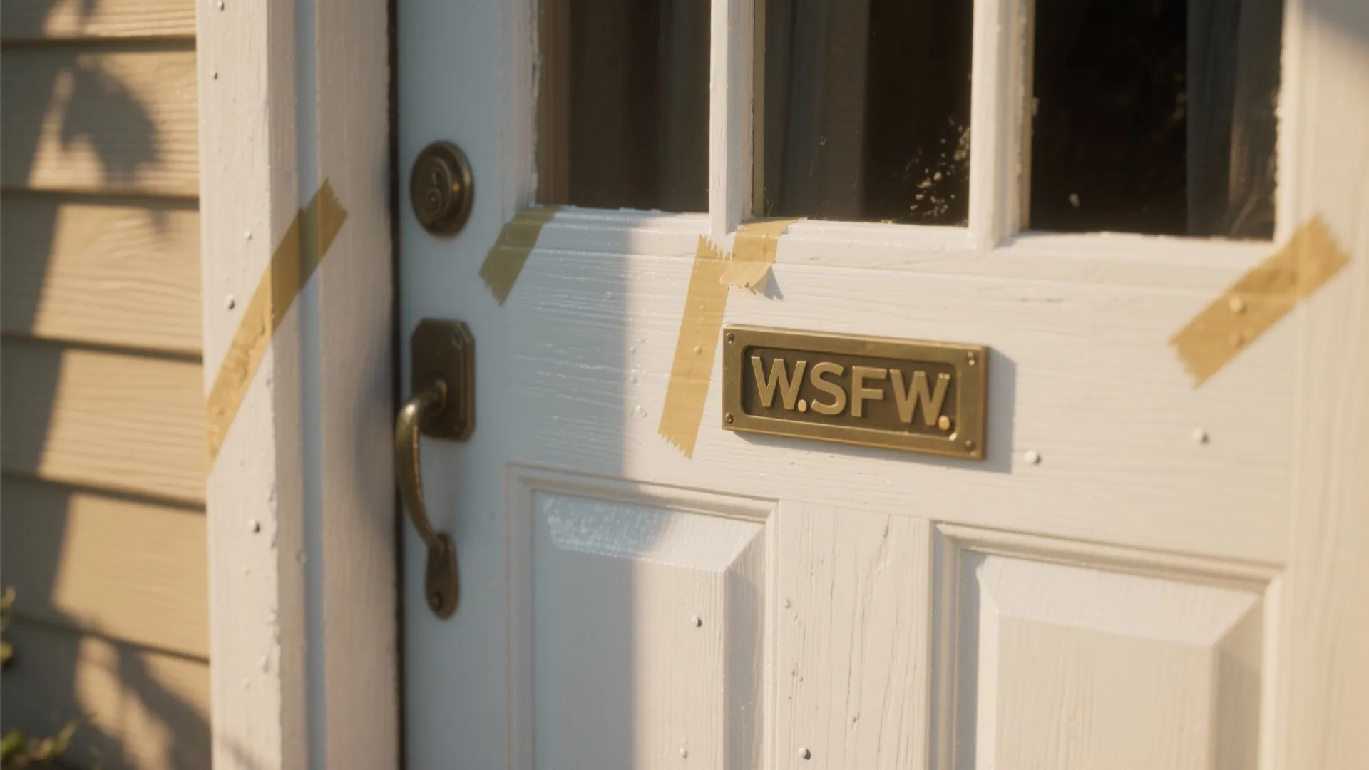 1. Pop the Door and Trim with Accent Spray Colors