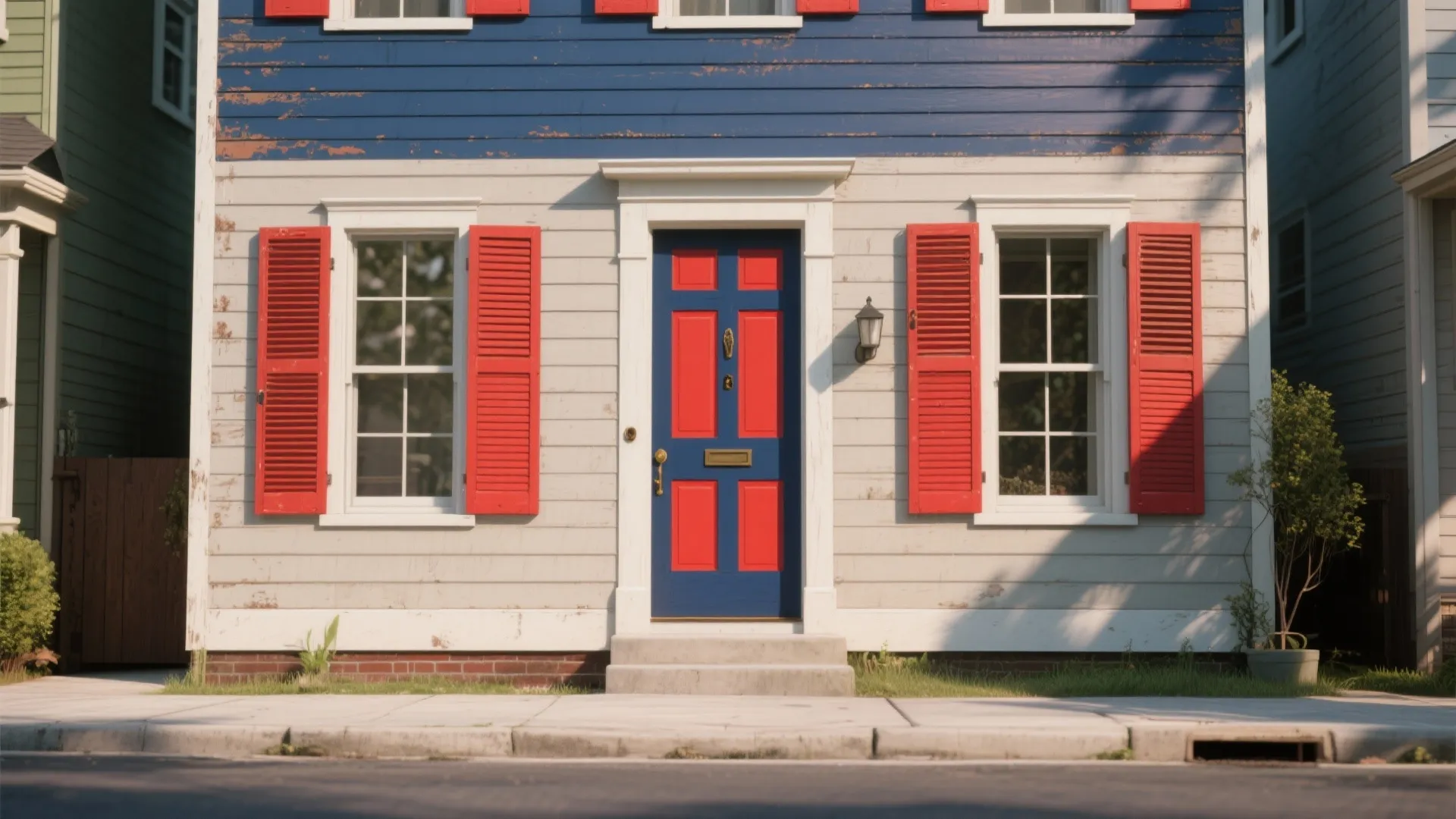 4. Accent doors and shutters for personality