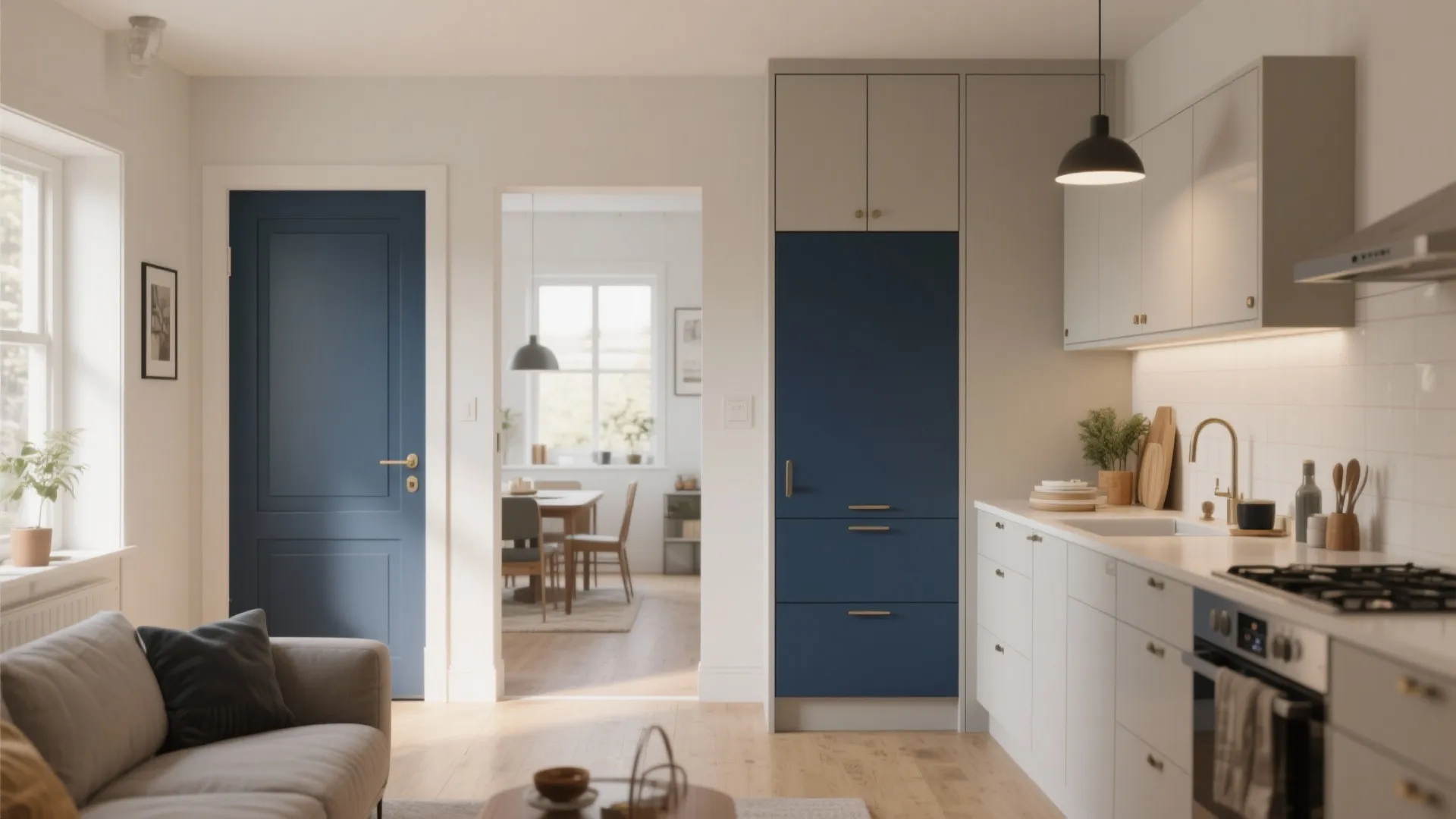 5. High-contrast accents for personality