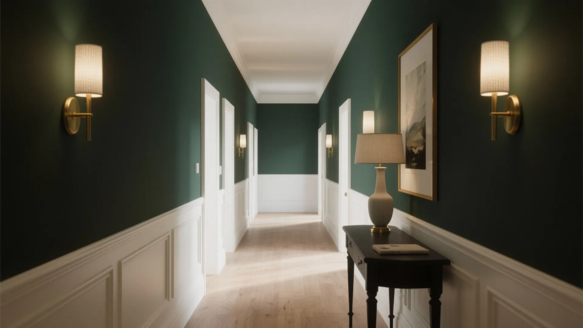 Deep Accent Wall to Anchor the Main Hall