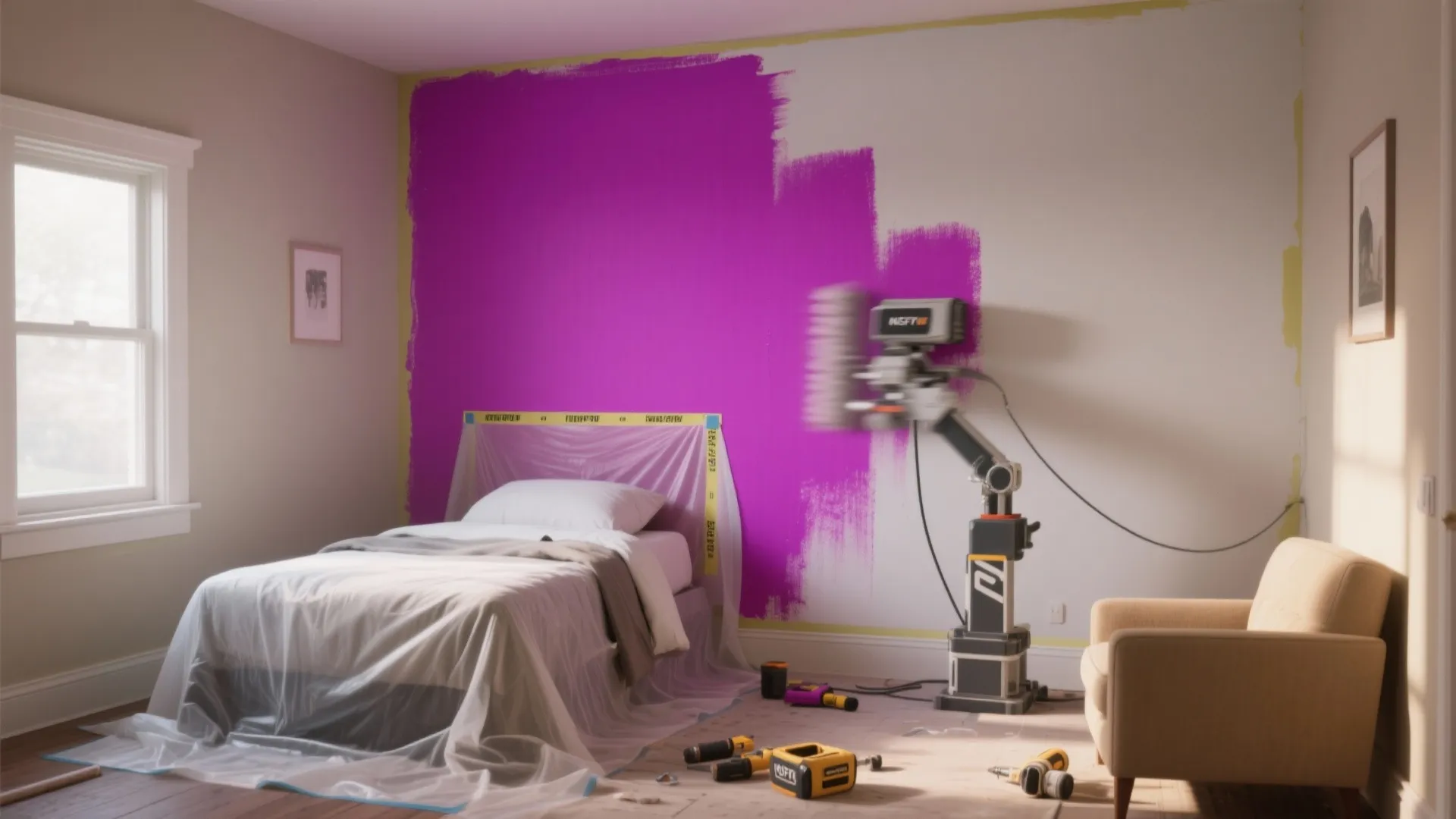 Painting Wall Machine Ideas: 5 small-space inspirations for using a painting wall machine in your home