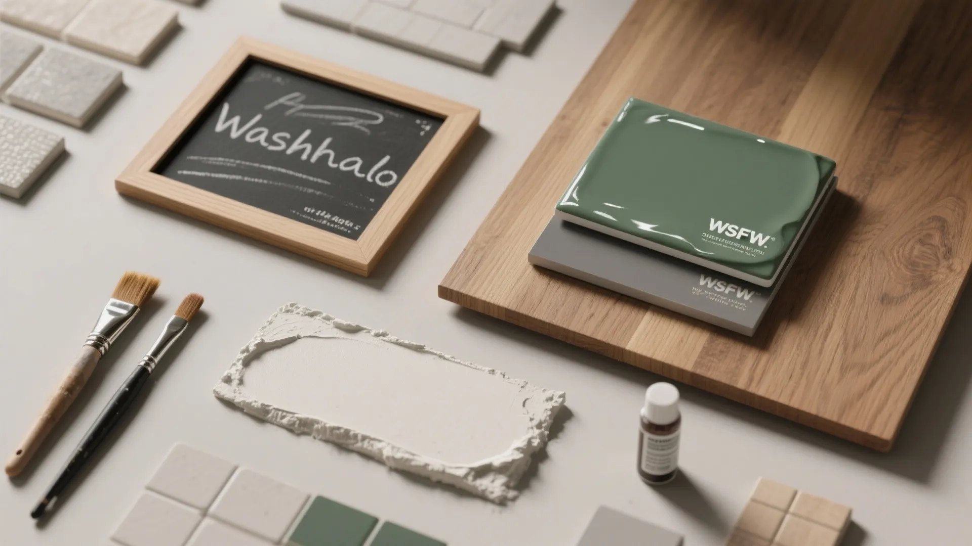 5. Accent finishes: washable chalk, epoxy, or faux plaster