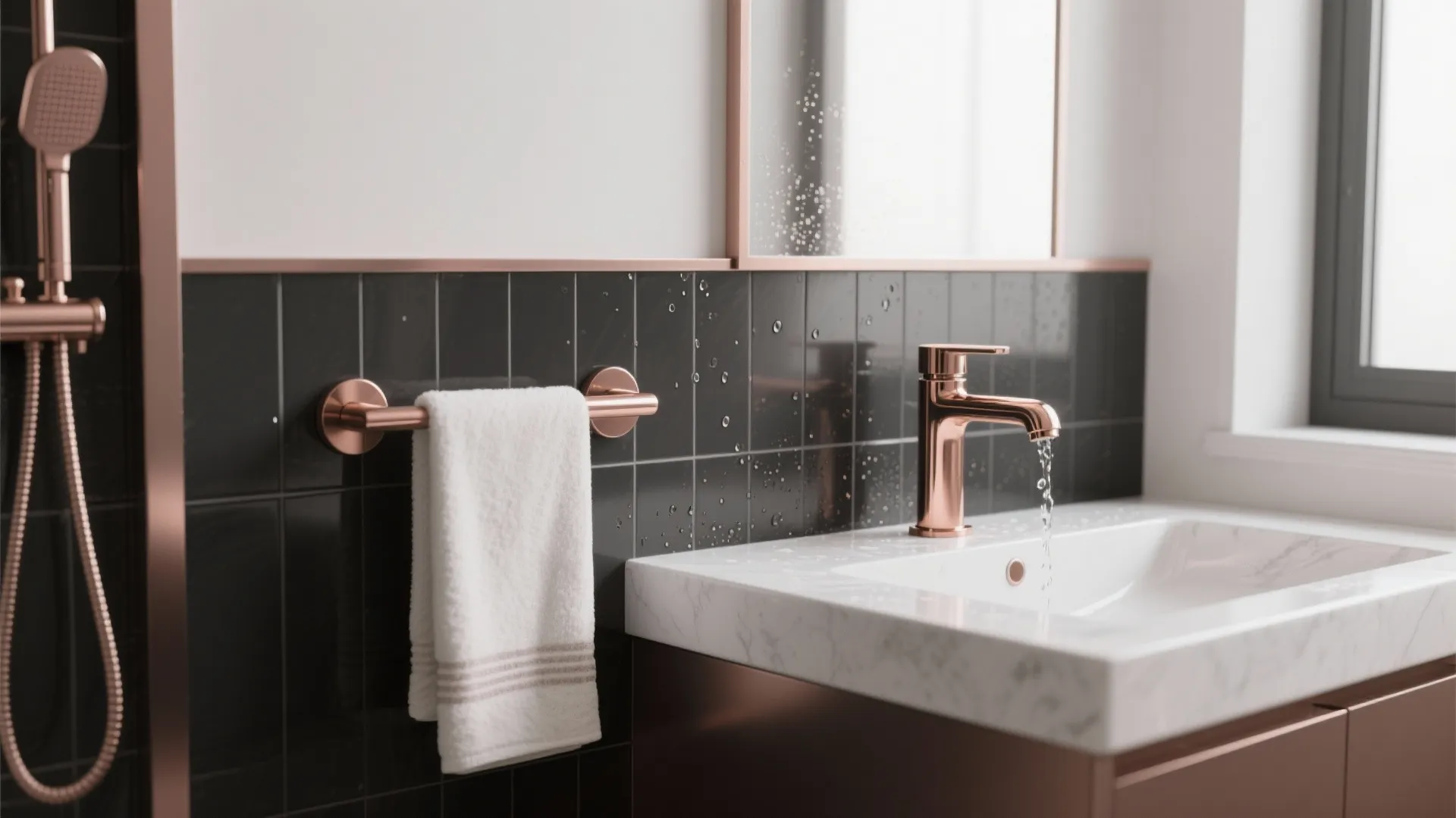 1. Accent Fixtures: faucets, showerheads, and hardware