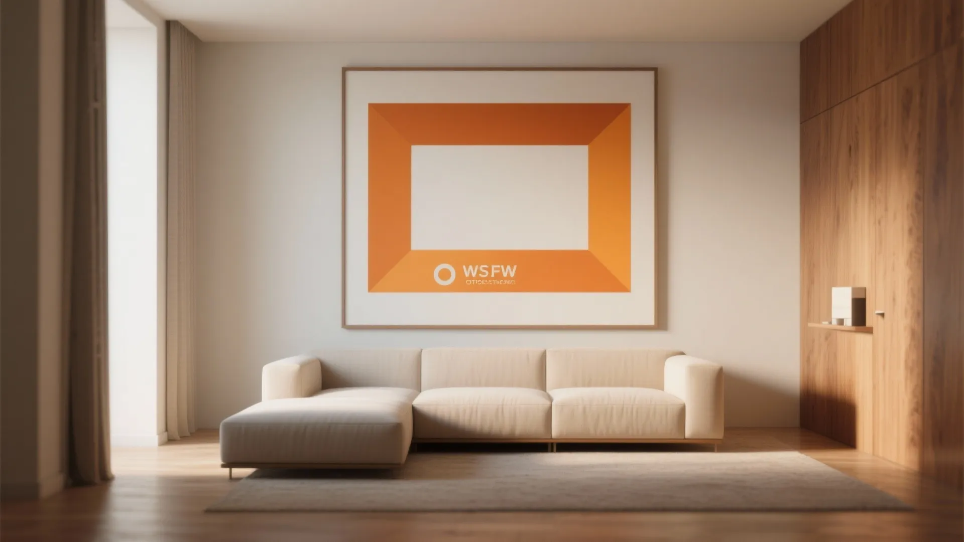 3. Accent wall as framed artwork