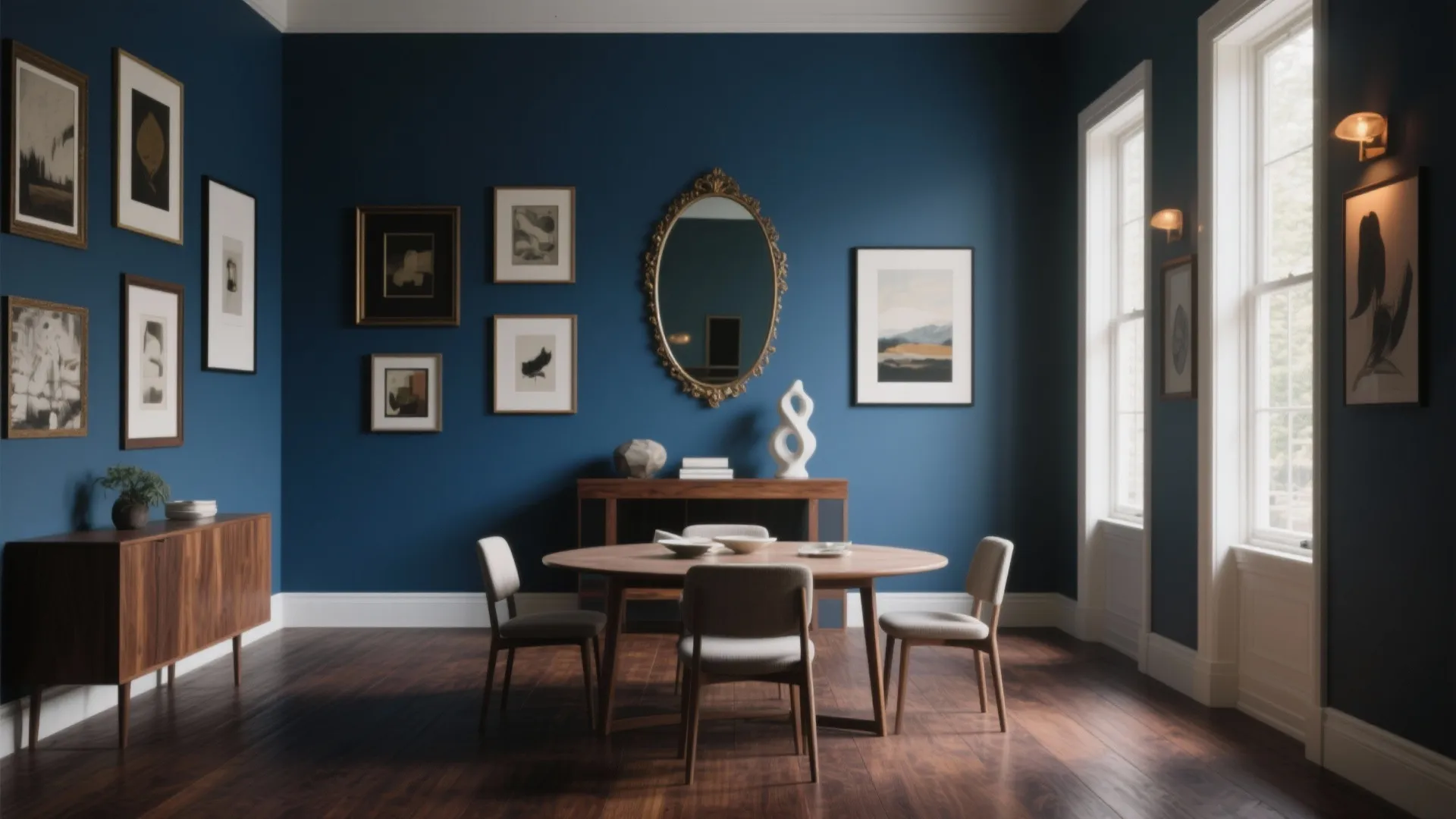 4. Accent Walls and Artistic Groupings