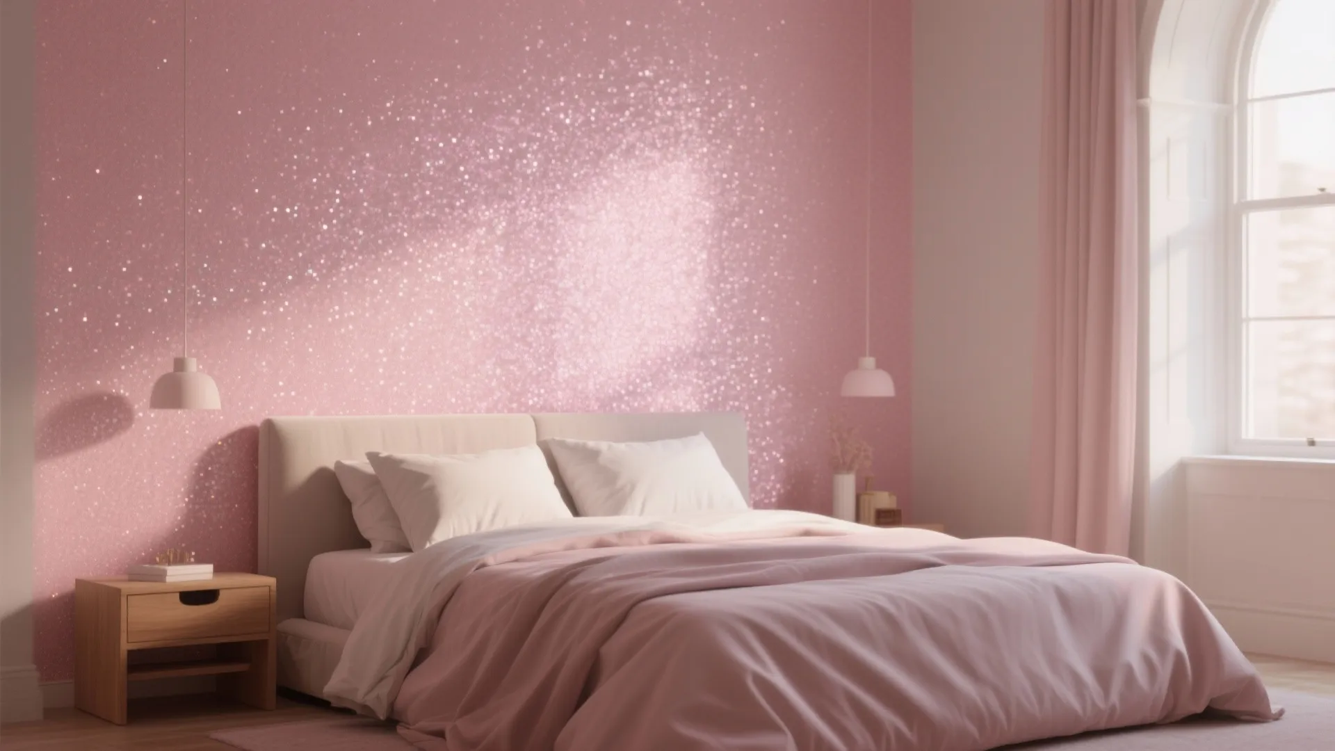 1. Accent Wall with Subtle Sheen