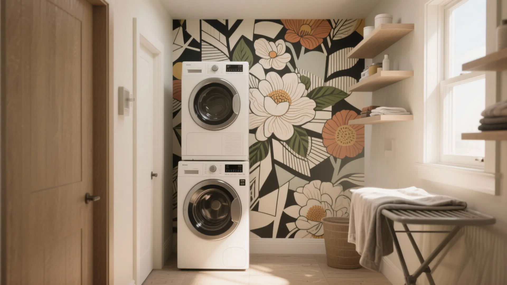 1. Make One Wall an Accent with Oversized Graphics