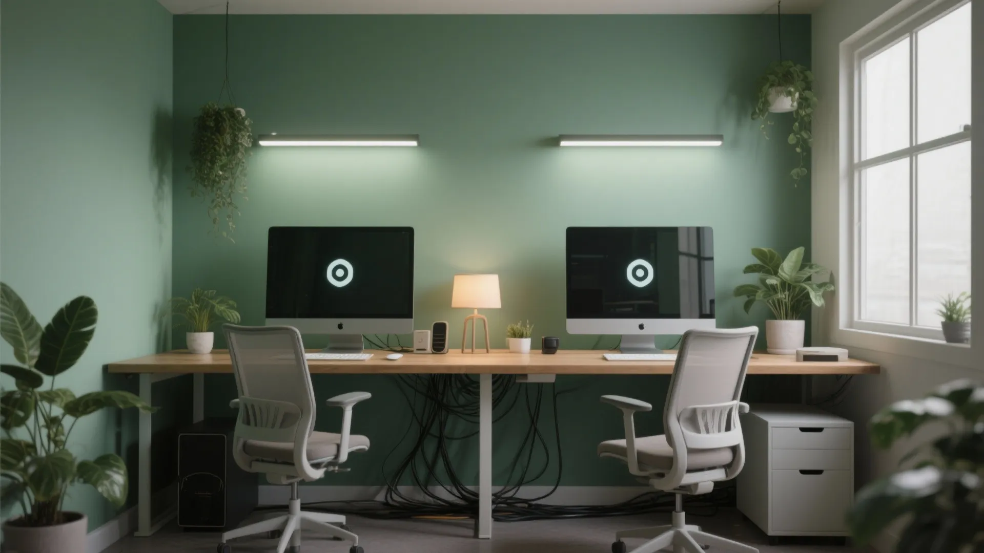 3. Accent Greens to Refresh and Reduce Eye Strain