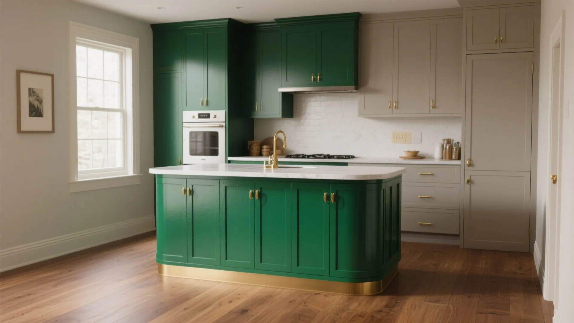 3. Bold Accent Cabinets to Create a Focal Point