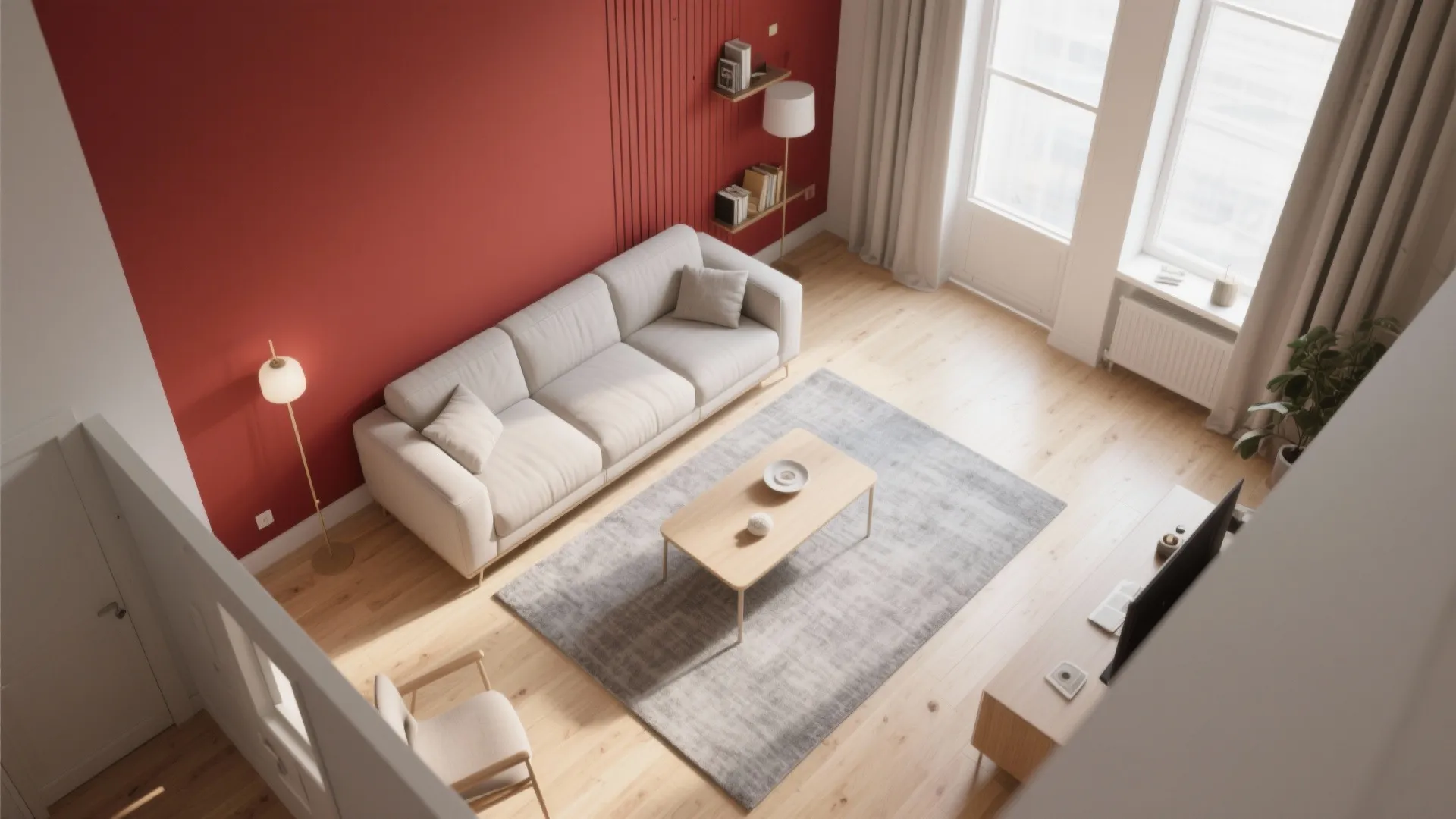 The Accent Wall that Anchors the Space