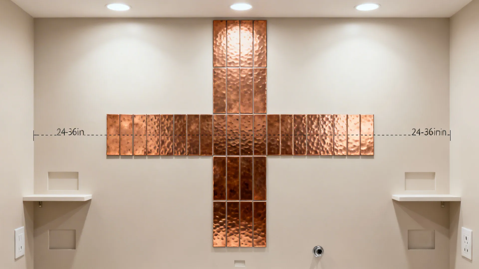 Copper Sheet or Tile Accent Panel