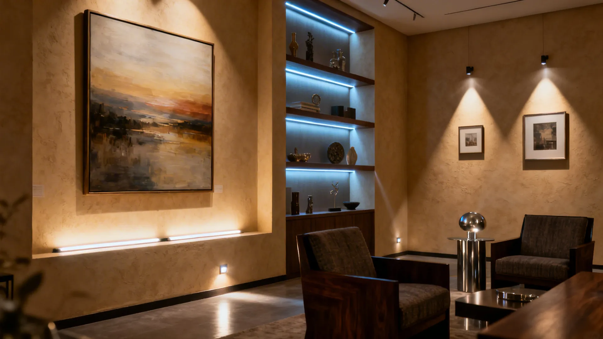 3. Use accent lighting to create depth