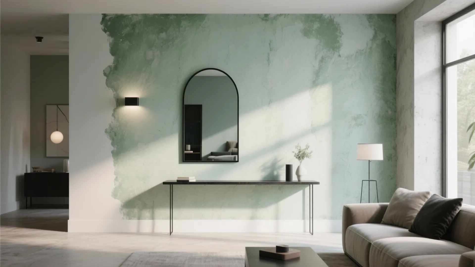 Statement Accent Wall with Limewash or Microcement