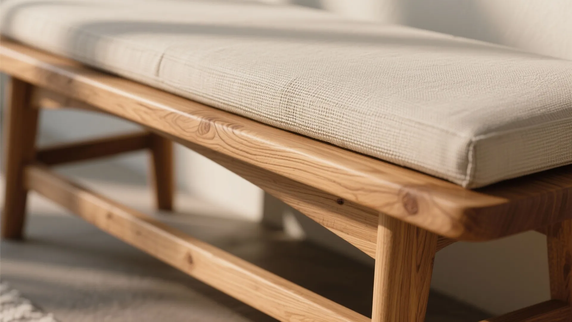 9. Accent Material Bench